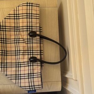 Burberry Blue Label Nova Check Coated Canvas Tote Bag